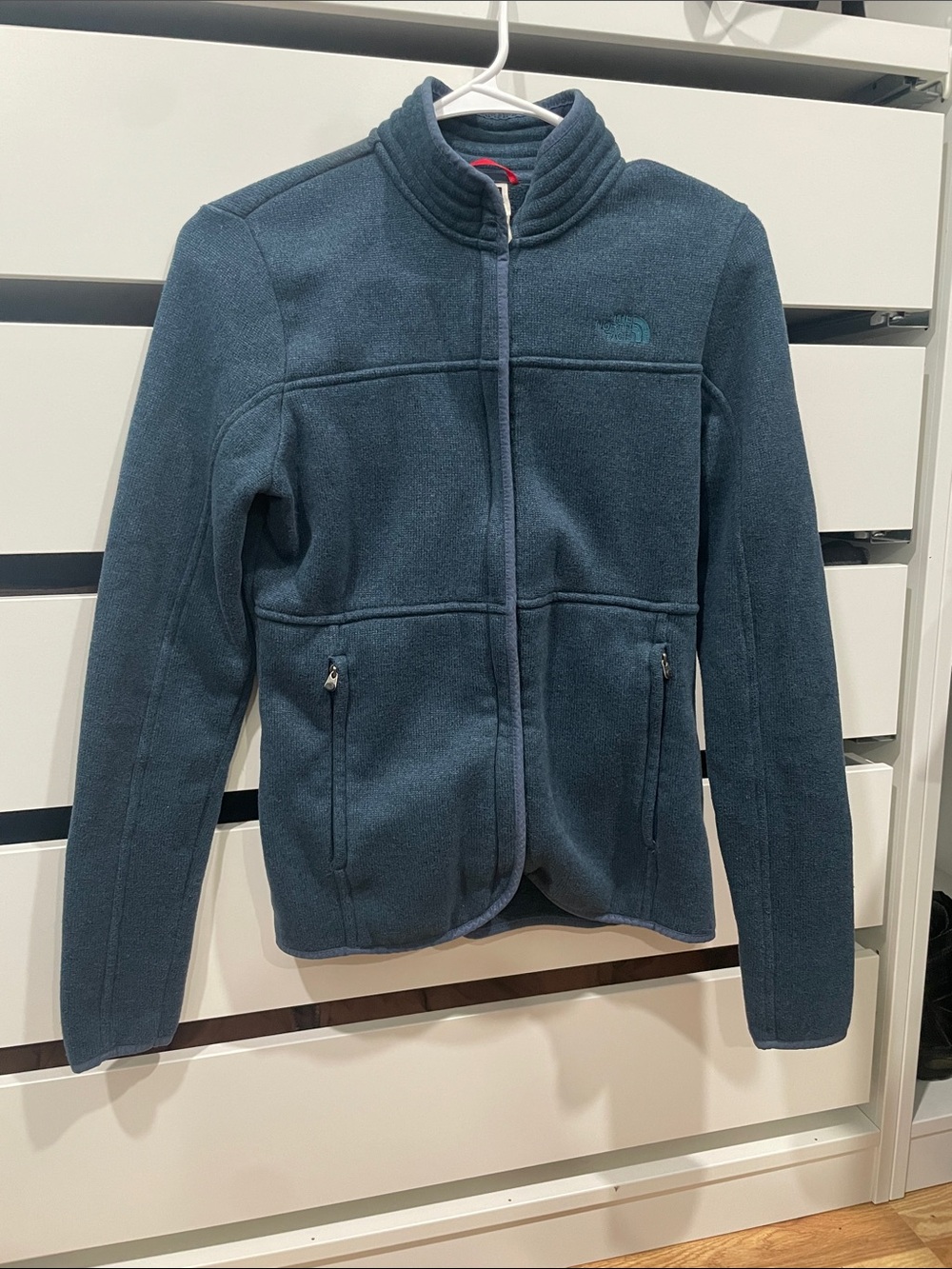 The North Face Dark Blue Zippered Fleece Jacket